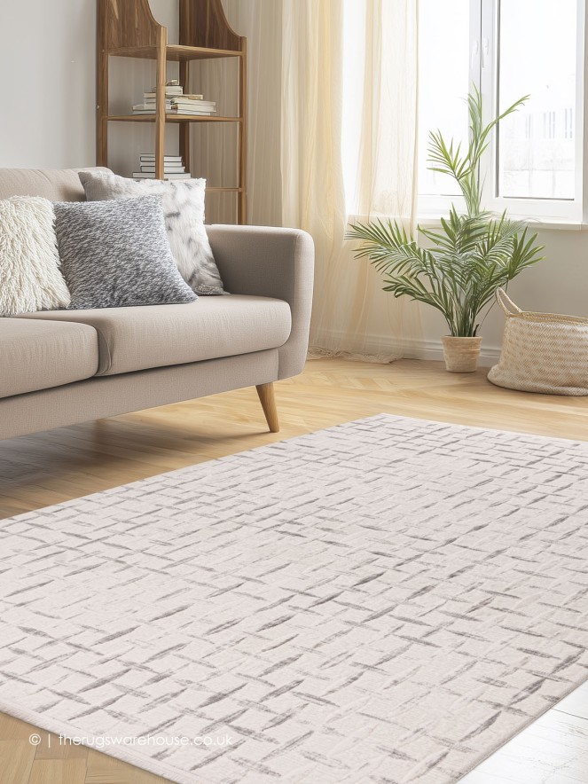 Timone Silver Ivory Rug - 2