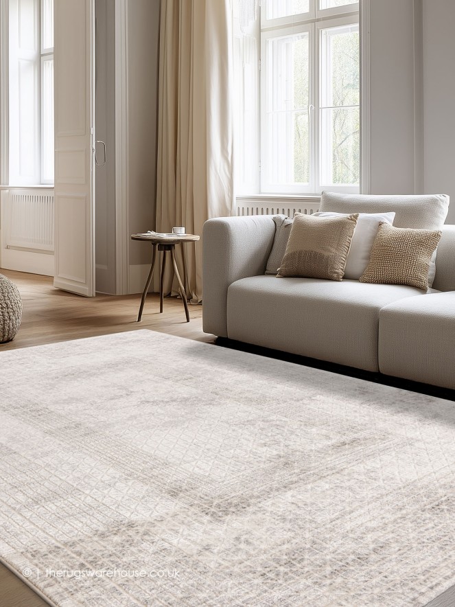 Avoriaz Beige Silver Rug - 2