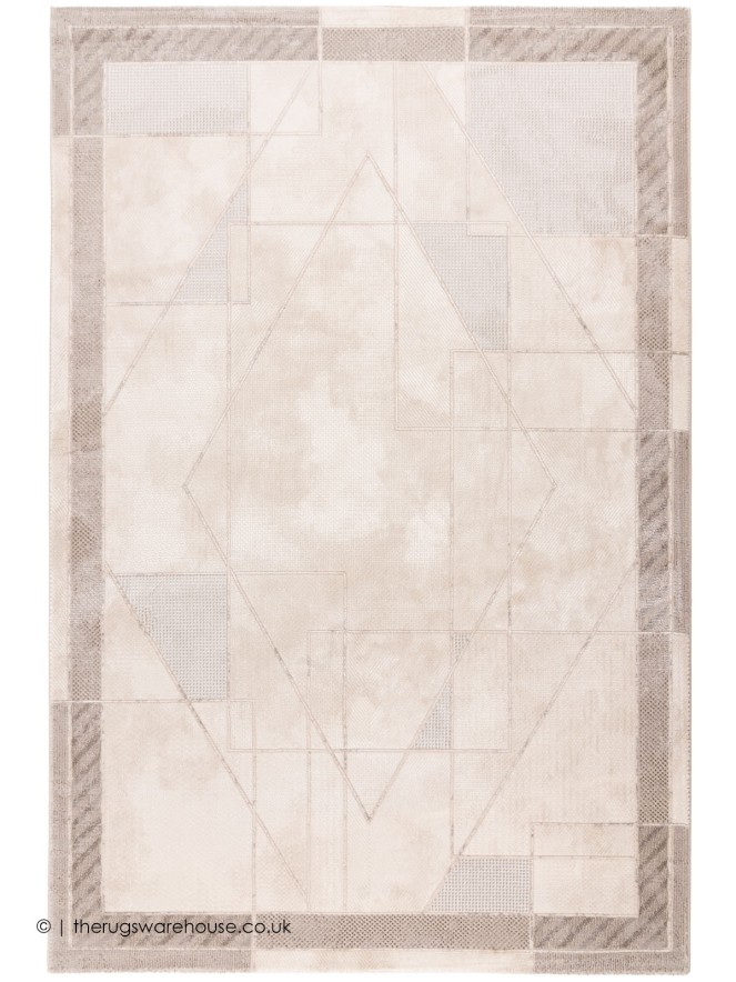 Chartrons Beige Silver Rug - 6