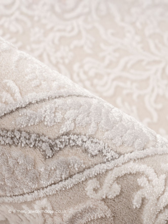 Chalvagne Ivory Silver Rug - 3
