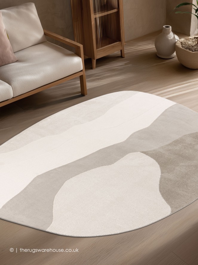 Calafuria Ivory Silver Rug - 2