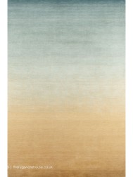 Sunrise Bleu Jaune Rug - Thumbnail - 4