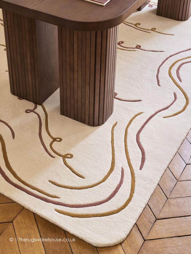 Nazare Ecru Brique Rug - 5