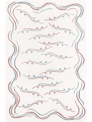 Nazare Blanc Bleu Rug - Thumbnail - 4