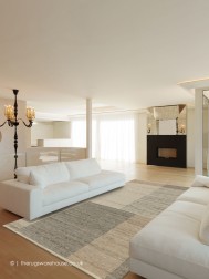 Ovola Grey Beige Rug - Thumbnail - 2