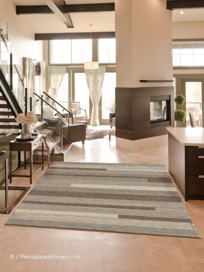 Tiko Lines Smoke Rug - 2