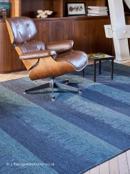 Almonia Bleu Rug - Thumbnail - 3