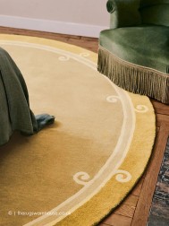 Syracuse Jaune Circle Rug - Thumbnail - 2