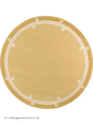 Syracuse Jaune Circle Rug - Thumbnail - 4