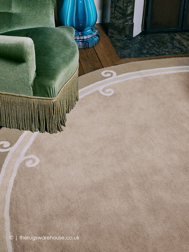 Syracuse Naturel Circle Rug - 2