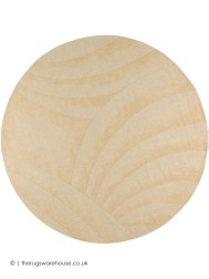 Volute Beige Circle Rug - Thumbnail - 5