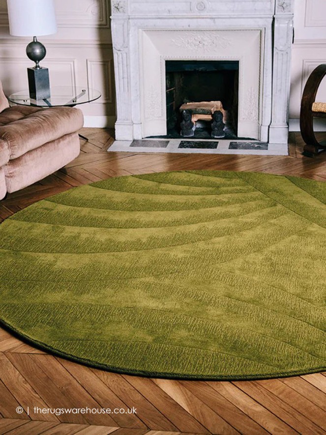 Volute Vert Circle Rug - 2