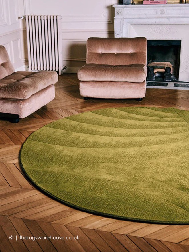 Volute Vert Circle Rug - 3