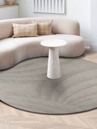 Volute Silver Circle Rug - Thumbnail - 2