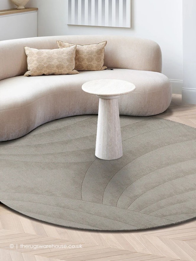 Volute Silver Circle Rug - 2