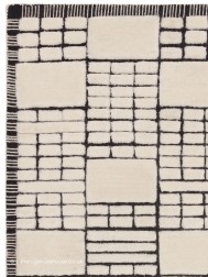 Empire Cream Black Rug - Thumbnail - 5