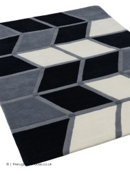 Krystal Black Grey Rug - Thumbnail - 2