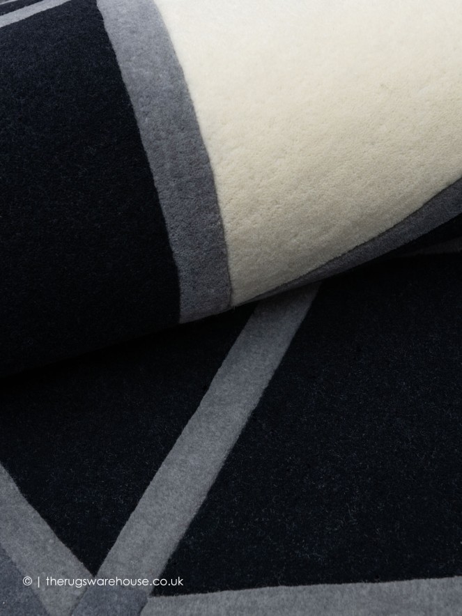 Krystal Black Grey Rug - 4