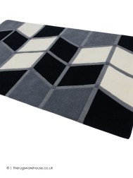 Krystal Black Grey Rug - Thumbnail - 8