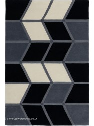 Krystal Black Grey Rug - Thumbnail - 9