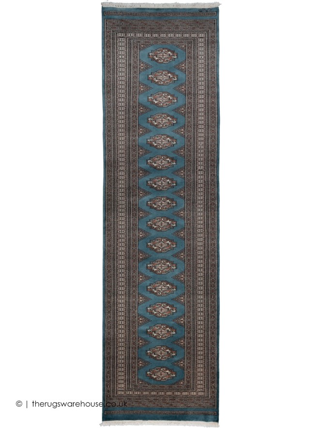 Bokhara Jalder Teal Runner - 7