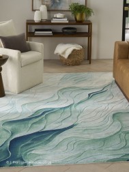 Prismatic Silver Green Rug - Thumbnail - 2