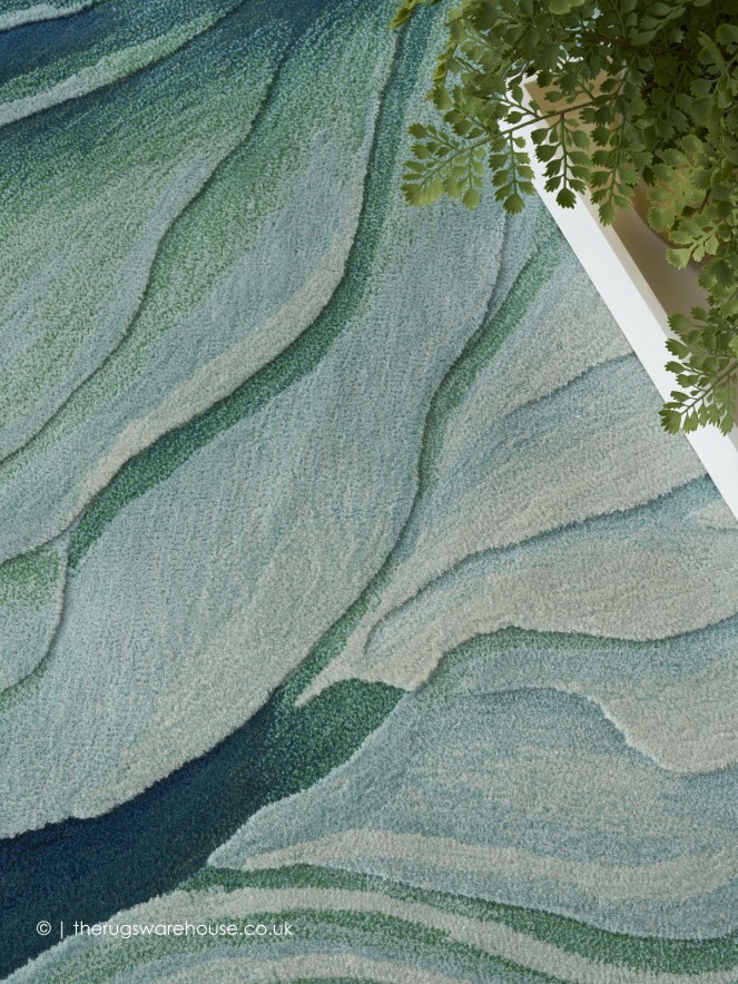 Prismatic Silver Green Rug - 4