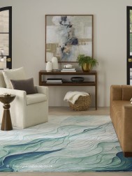 Prismatic Silver Green Rug - Thumbnail - 3