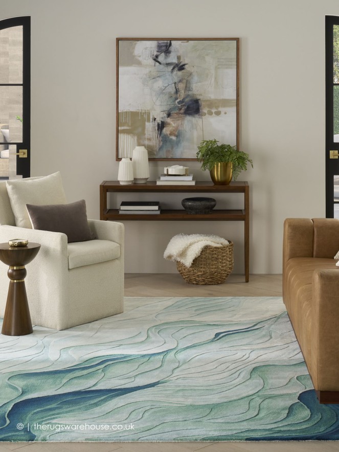 Prismatic Silver Green Rug - 3