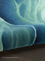 Prismatic Silver Green Rug - Thumbnail - 5