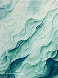 Prismatic Silver Green Rug - Thumbnail - 9