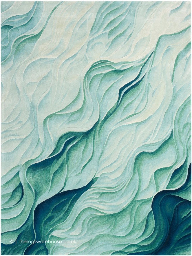 Prismatic Silver Green Rug - 9