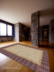 Polmatre Beige Red Rug - Thumbnail - 2