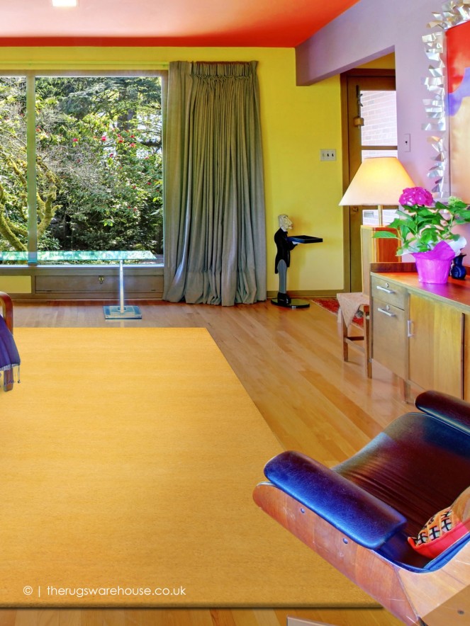 Home Comfort Yellow Rug - 2