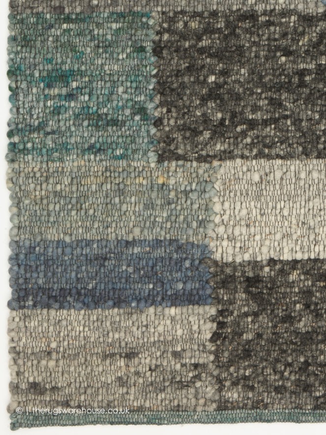 Meru Blue Mix Rug - 5