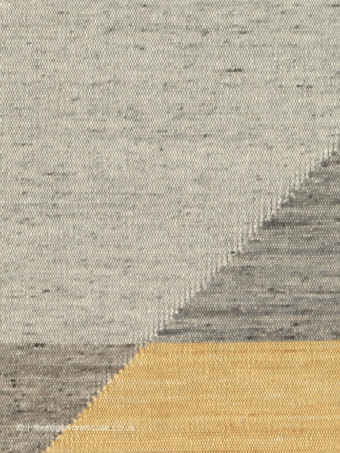 Edgy Grey Yellow Rug - 4