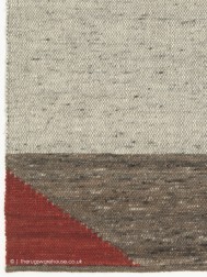 Edgy Grey Red Rug - Thumbnail - 5