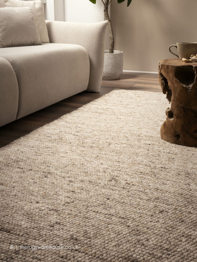 Natural Smooth Beige Rug - 3
