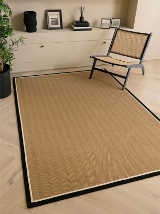 Bordo Herringbone Charcoal Cream