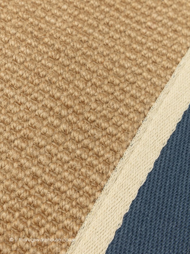 Bordo Boucle Blue Cream Rug - 6
