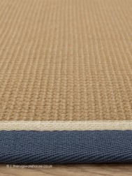 Bordo Boucle Blue Cream Rug - Thumbnail - 4