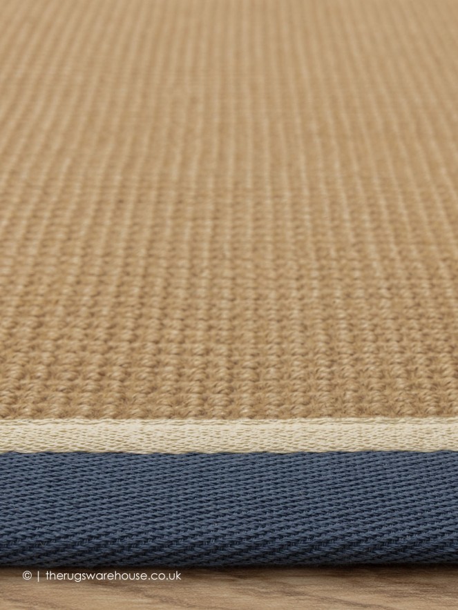 Bordo Boucle Blue Cream Rug - 4