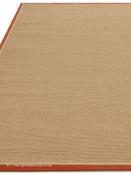Bordo Boucle Rust Linen Rug - Thumbnail - 8