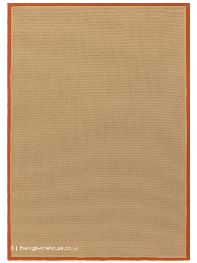 Bordo Boucle Rust Linen Rug - 9