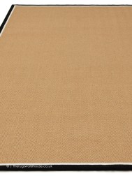 Bordo Herringbone Charcoal Cream Rug - Thumbnail - 8