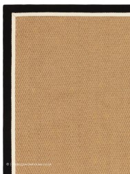 Bordo Herringbone Charcoal Cream Rug - Thumbnail - 7