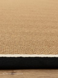 Bordo Herringbone Charcoal Cream Rug - Thumbnail - 4