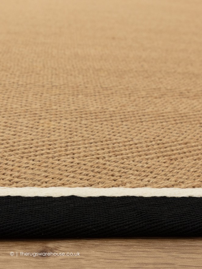 Bordo Herringbone Charcoal Cream Rug - 4