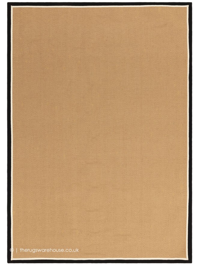 Bordo Herringbone Charcoal Cream Rug - 9