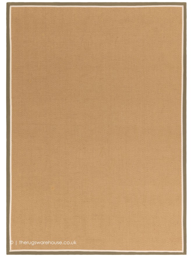 Bordo Herringbone Khaki Cream Rug - 9